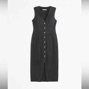 Abercrombie Mara Vest Dress!! Black!